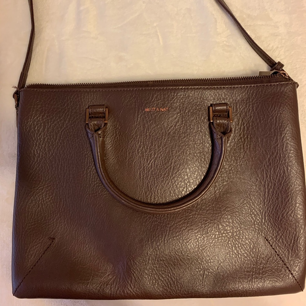 Matt & Nat Large Burgundy/Wine Color Handbag